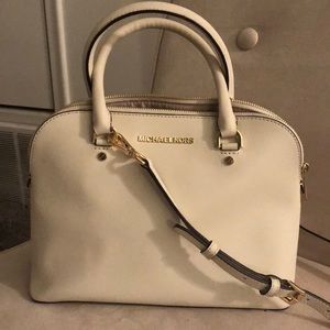 Cream Michael Kors purse